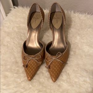 Linea Paulo luxury snakeskin pattern heels